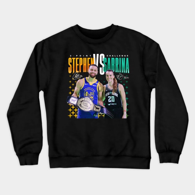 Steph Curry x Sabrina Ionescu Crewneck Sweatshirt by Juantamad